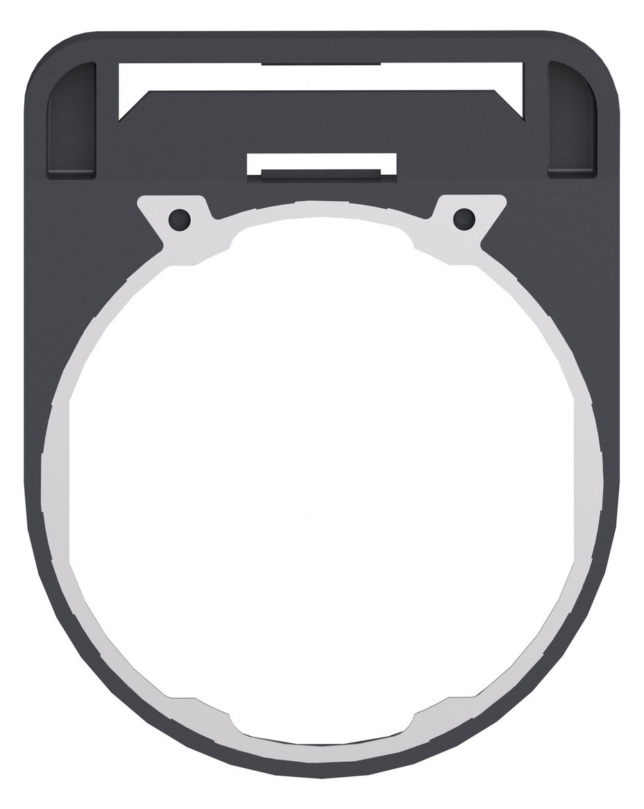 Schildträger 40x50mm Harmony XB5 Wappen sw Ø30mm