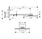hansgrohe Kopfbrause Axor mit Brausearm, 300x300mm, 2jet, chrom