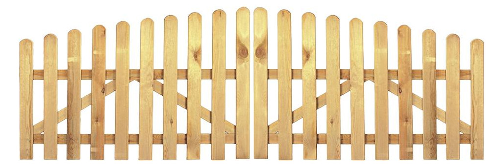 Bild HEIKO-Gartentor 3x0,8/1m Latten 20/90 mm, glatt, Riegel 25/70 mm, kdi grün ohne - n.a.-0