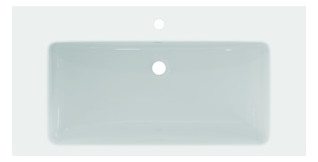 Ideal-Standard Möbel-Waschtisch i.life B 101x51,5x18cm, mit Hahnloch/Überlauf, weiß