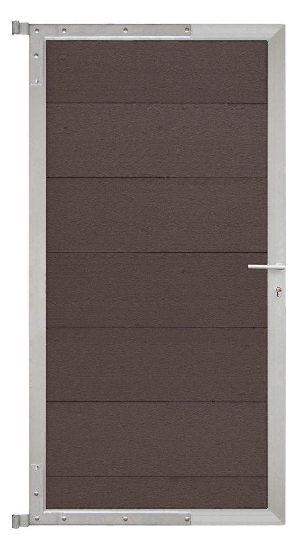 Bild TJÖRN-Tor-Komplettset 90 x 173 cm, mokka /silber - n.a.-0