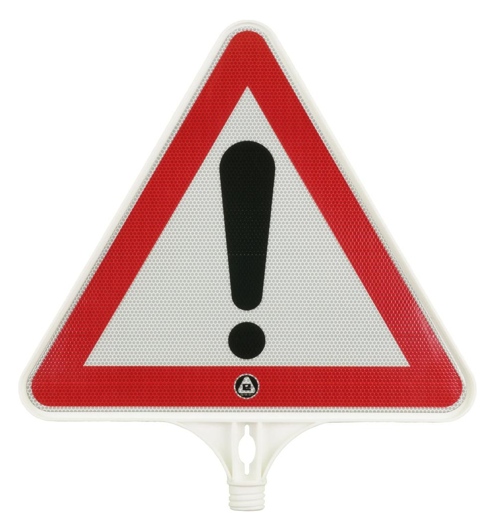 Bild Schild Achtung, Folie Typ 2, Seitenlänge 440mm - TEMKA-0