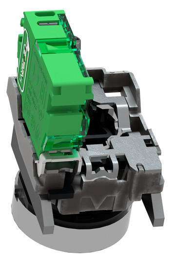Drucktaster 1f ws rnd Ø22,5mm 1S IP30 fl Tastend