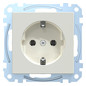 Steckdose 1f polws glz System M UP IP20