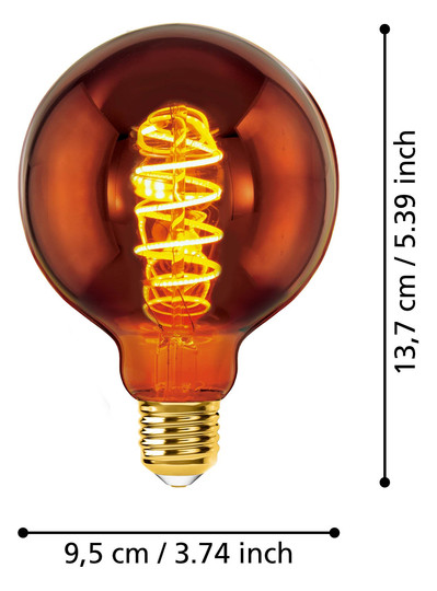 EGLO Leuchtmittel E27-LED G95 4W  110092 