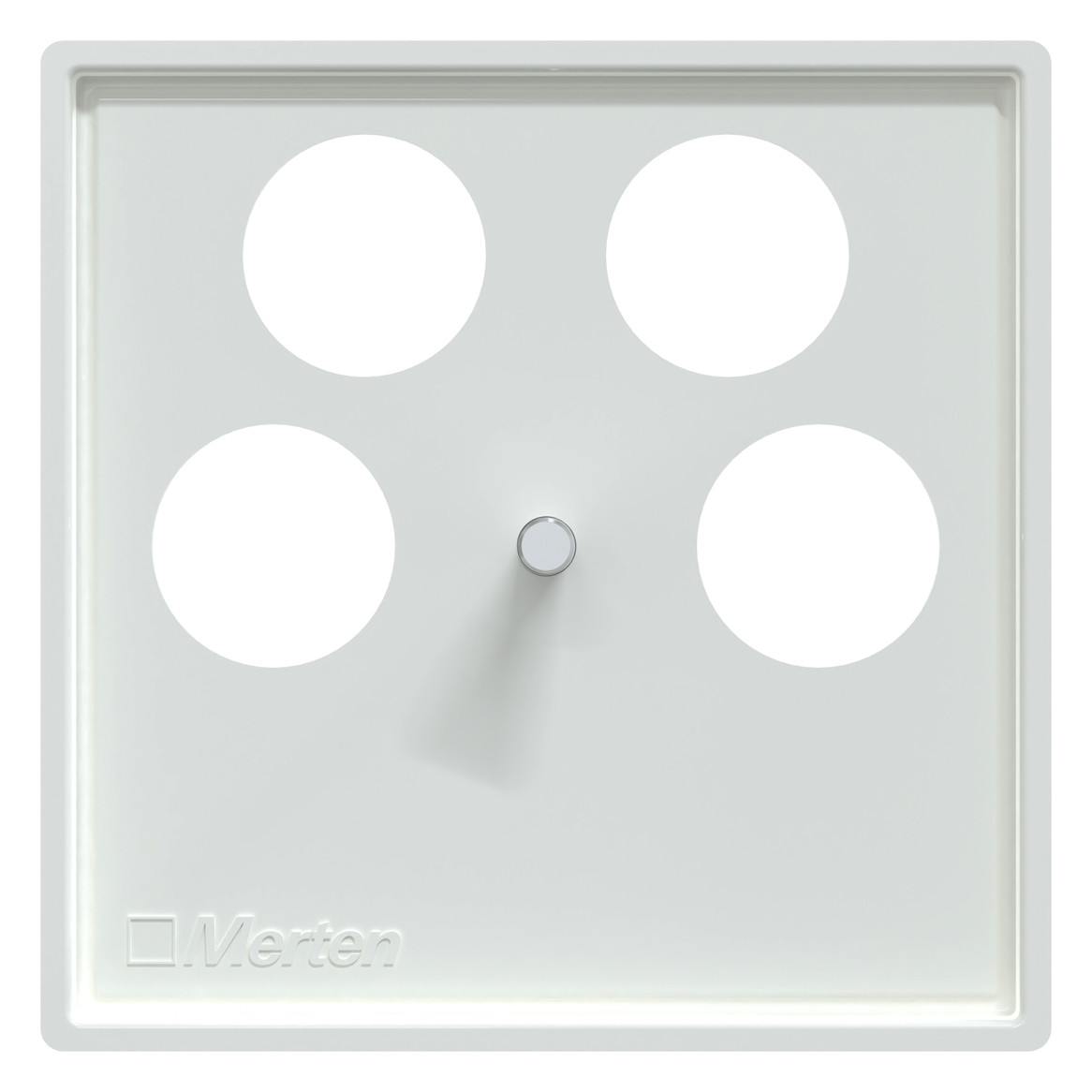Zentralplatte Sat/TV/Radi System M akws Schraubbef 4f aktivweiß