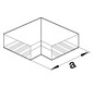 Flachwinkel LF-K UT/OT 130x82mm Kst unbeh ver-ws RAL9016