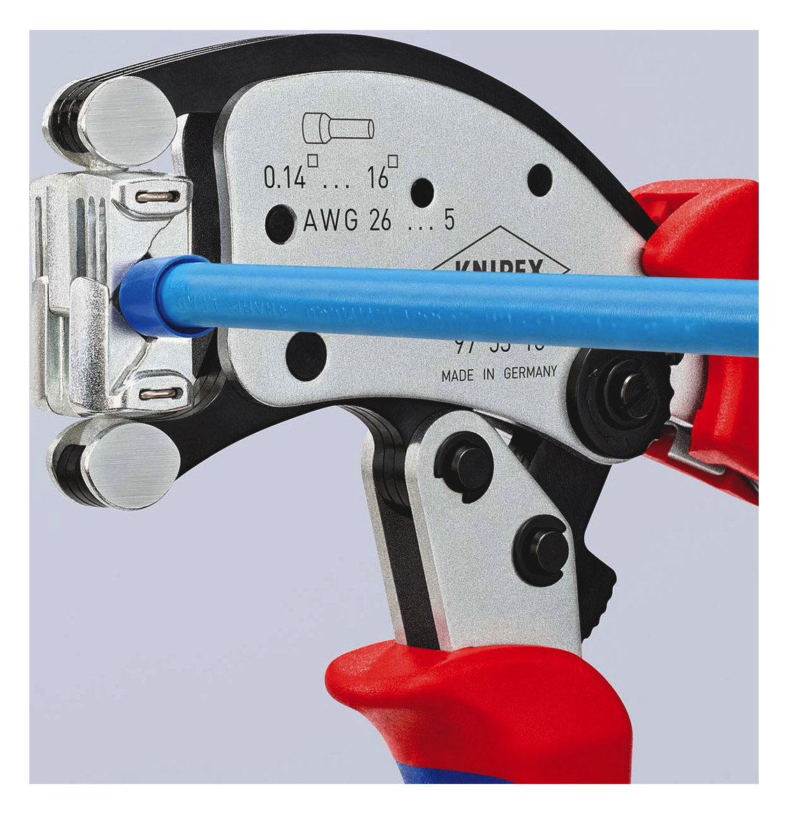 Crimpzange mech 200mm Aderendh AWG26-5 0,14-16qmm