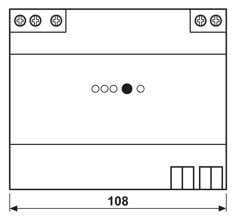 Spannungsversorgung KNX REG 6TE 1280mA Busspannung pufferbar m.LED-Anz