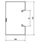 Geräteeinbaukanal ST 170x100mm vz GEB-K 11270qmm 2000mm