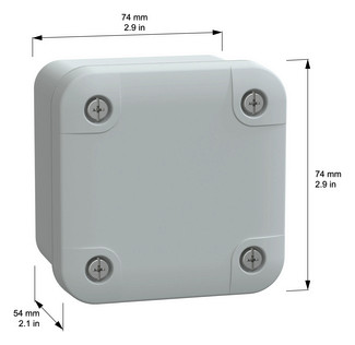 Wandschrank Kst IP66 B65xH65xT47mm unbeh RAL7035