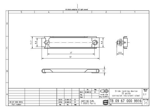 HART Verriegelung            09670009916 
