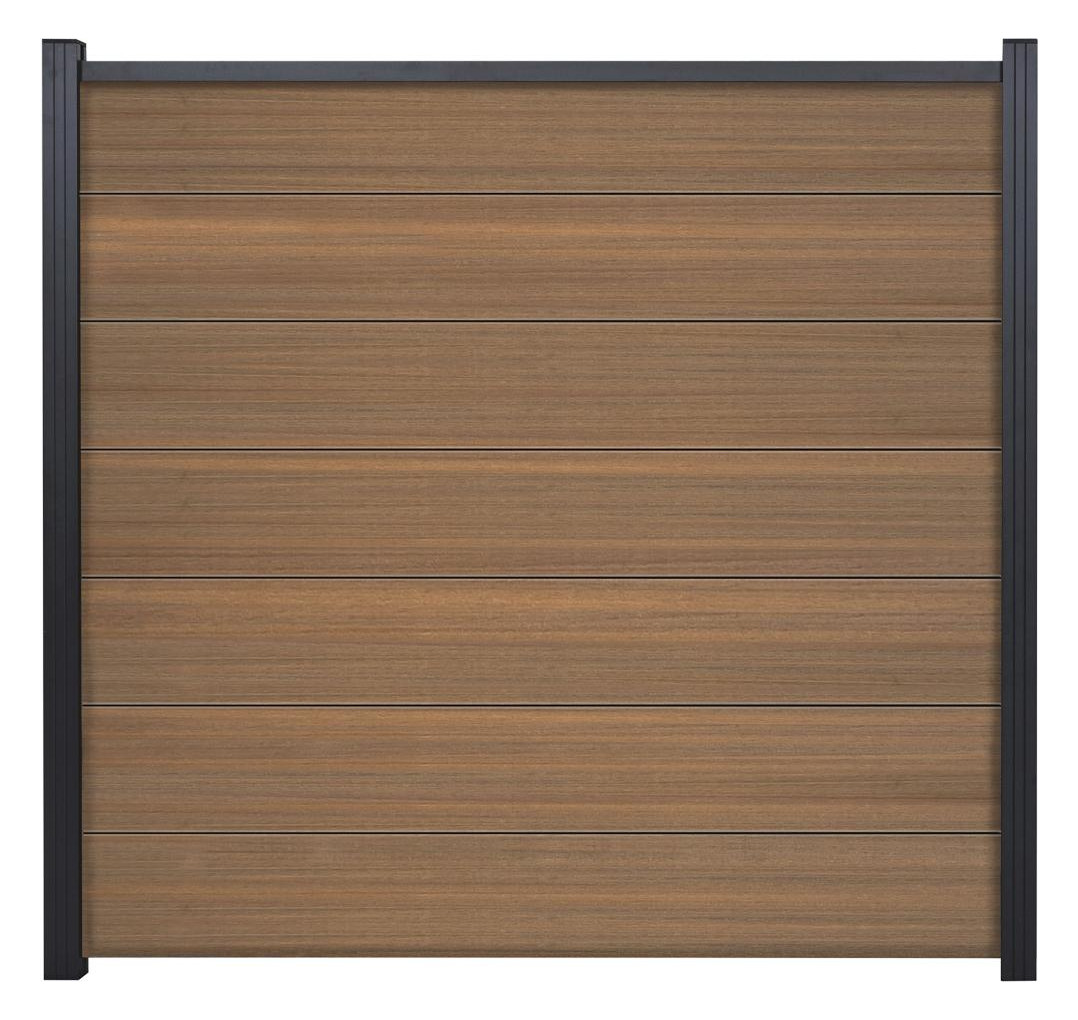 Bild TJÖRN-Serie Zaunset 7 Lamellen 1795 x 24 5 mm coextrudiert MAHAGONI - n.a.-2