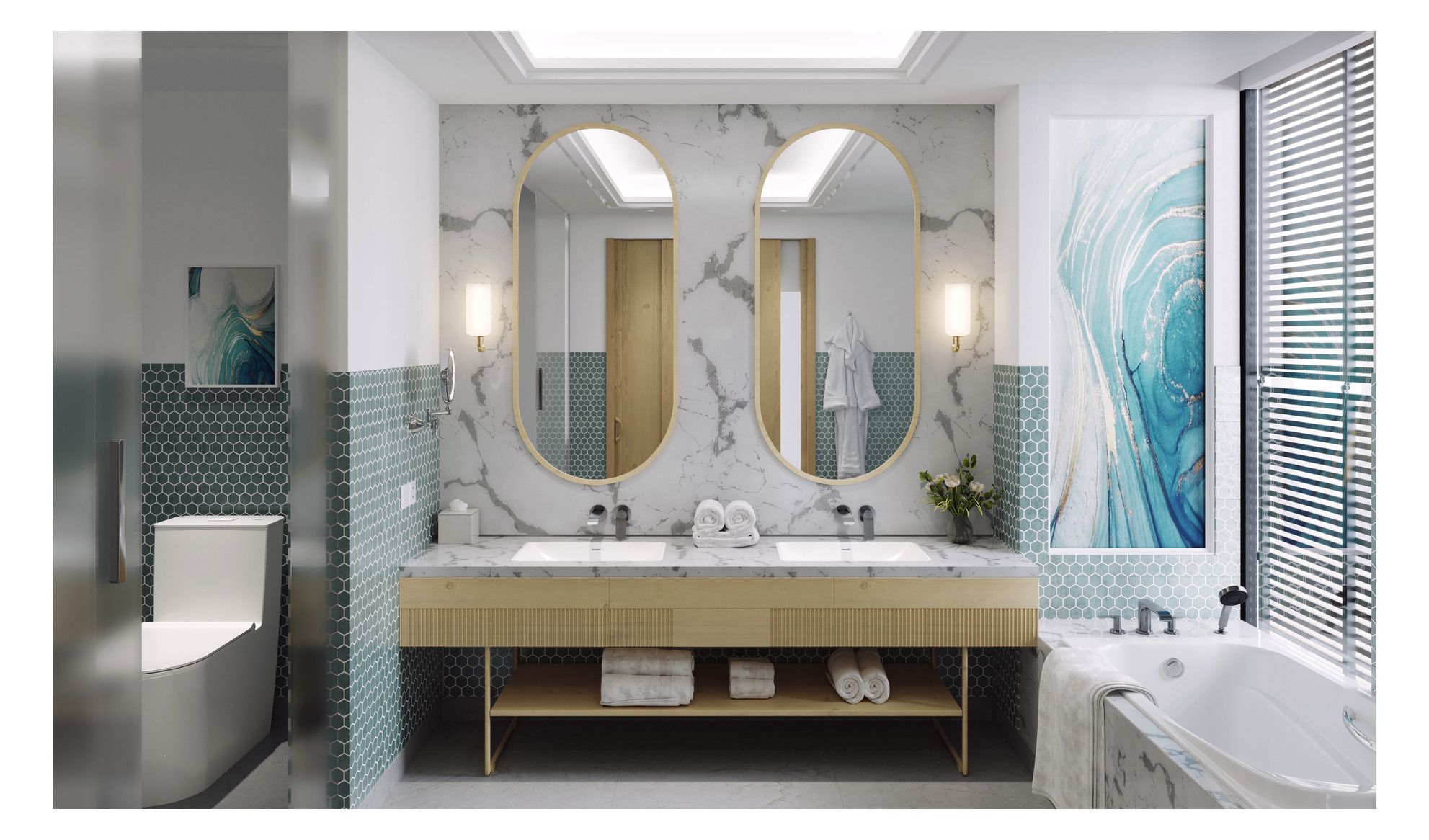 hansgrohe Fertigmontageset Vivenis UP-Waschtisch-Einhebelmischer, für Wandmontage, mit Auslauf 192mm, chrom