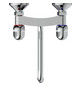 Ideal-Standard Spültisch-Zweigriff-Wandarmatur Alpha Ausladung 264-270mm, schwenkbarer Rohrauslauf, chrom