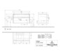 V&B Waschtischunterschrank Collaro 100x54,8x50cm, Waschtisch links, LED-Beleuchtung 7,3 W, glossy white