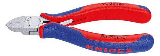 KNIPEX-Kunststoff-Seitenschneider, gerade 7202 - 125 mm