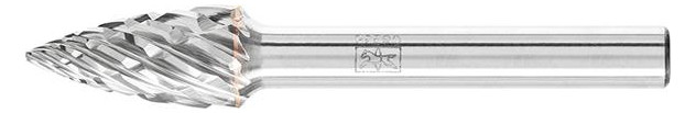 Bild Frässtift HM Spitzbogenform 1020 STEEL 6 mm 10x20mm Pferd-0