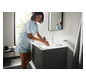 hansgrohe Waschtisch-Einhebelmischer 110 Finoris mit Zugstangen-Ablaufgarnitur, mattweiß