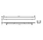 hansgrohe RainDrain Rock Duschrinne 700 mm, Fertigset, kürzbar und befliesbar
