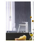 hansgrohe Waschtisch-Einhebelmischer 110 Metropol mit Hebelgriff, Push-Open-Ablaufgarnitur, Ausladung 135mm, mattweiß