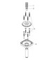 hansgrohe Deckenanschluss softsquare Axor 100 mm, chrom, eckig