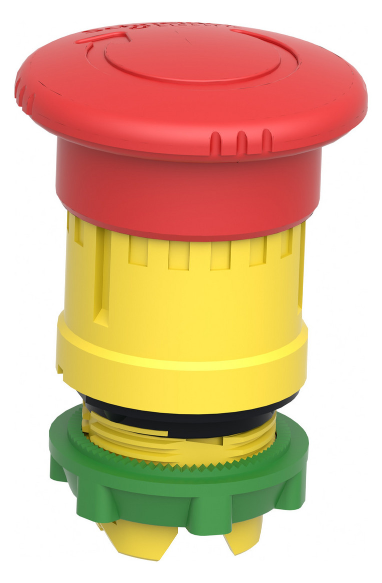 Frontelement für Not-Aus Ø22mm rt rnd IP66 hoch Schaltfunktion verrastend Dreh