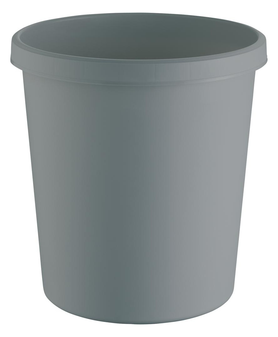 Bild Papierkorb 18 l lichtgrau 331mm recyclin g K-Stoff - helit-0