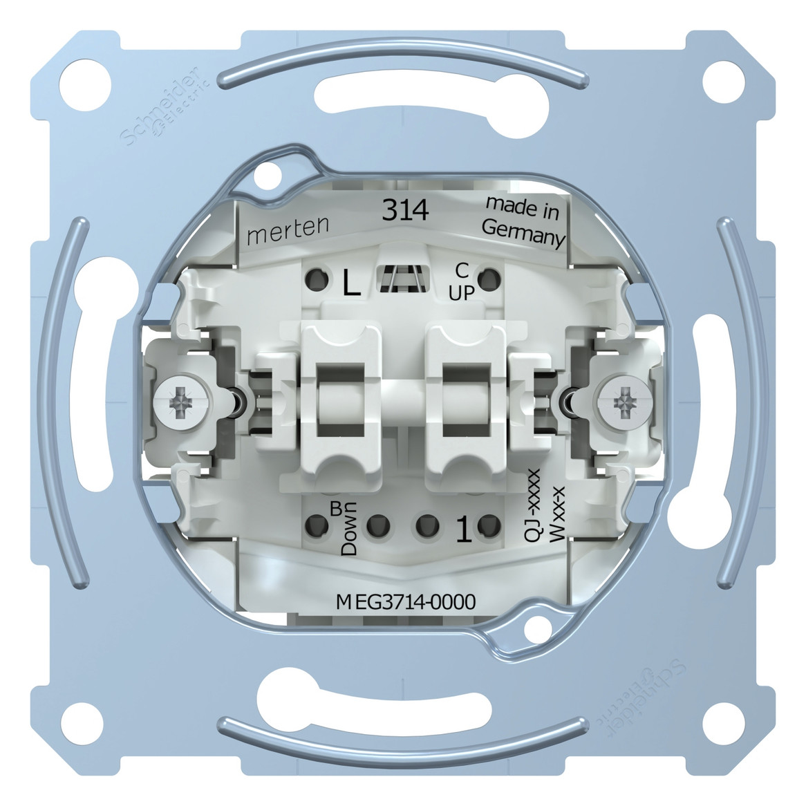 Jalousieschalter-Einsatz IP20 Wippe 1p