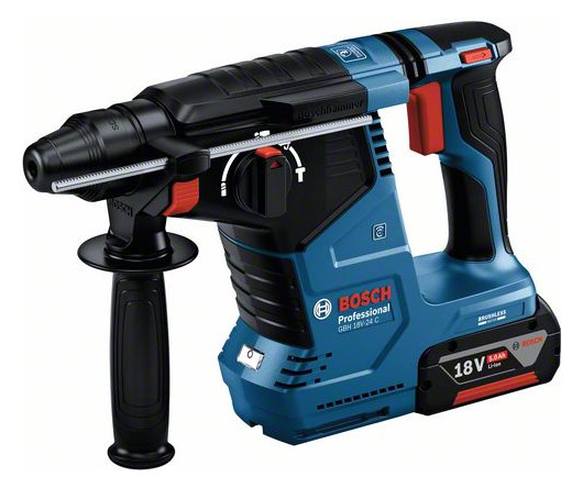 Akku-Bohrhammer 18V SDSplus Beton&#x3D;Ø24mm Stahl&#x3D;Ø13mm Holz&#x3D;Ø30mm 2,4J