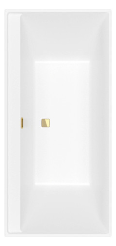 V&B Rechteck-Badewanne Collaro Duo 190x90cm, Einbauausführung Gold, stone white