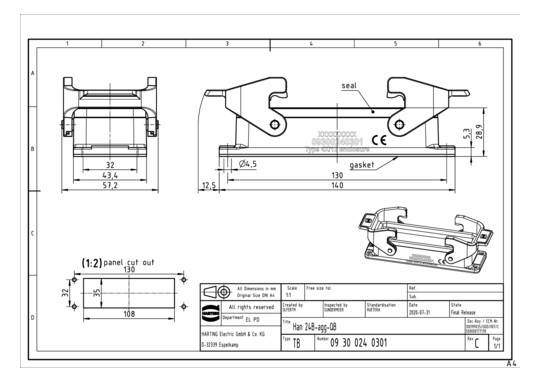 HART Anbaugehäuse            09300240301 