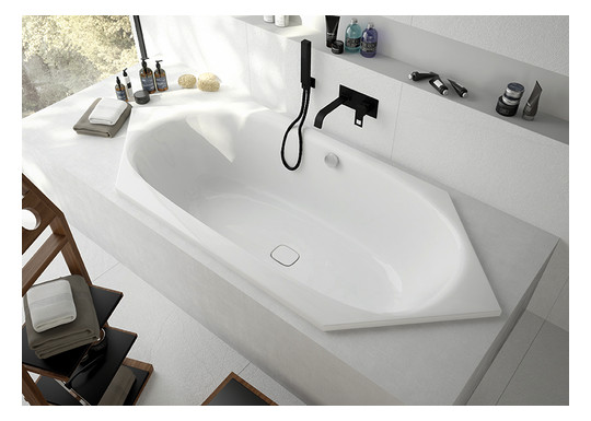 Hoesch 6-Eck-Badewanne iSENSI 205x105cm, weiß