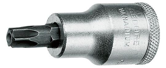 GEDORE-Torx-Einsatz mit Bohrung ITX19B, 1/2-Antrieb - T30