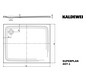 Kaldewei Duschwanne SUPERPLAN CLASSIC 407-1 100x120x2,5cm, weiß