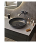 Kaldewei Waschtisch-Schale Miena 3181, Ø 38 cm, cool grey 90, Perl-Effekt, ohne Überlauf, ohne Hahnloch, Schallschutz
