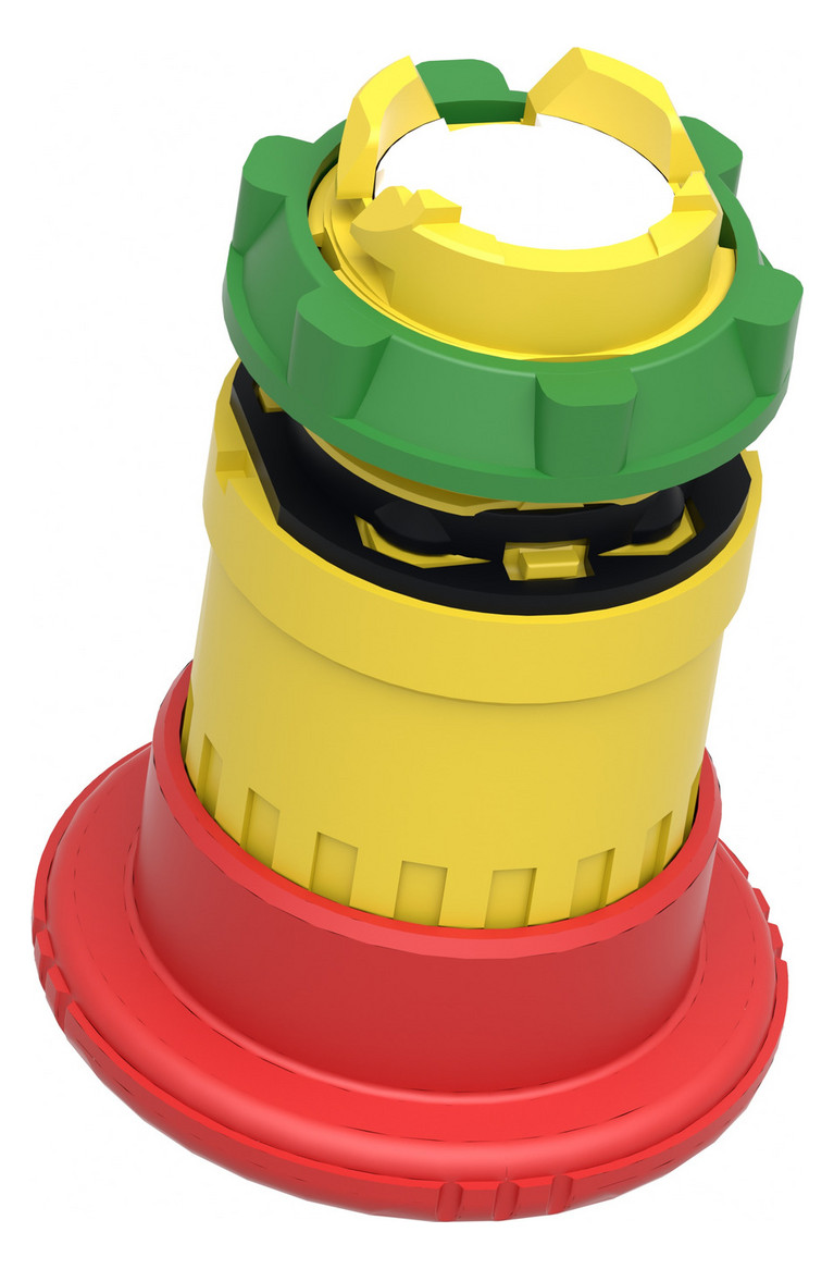 Frontelement für Not-Aus Ø22mm rt rnd IP66 hoch Schaltfunktion verrastend Dreh