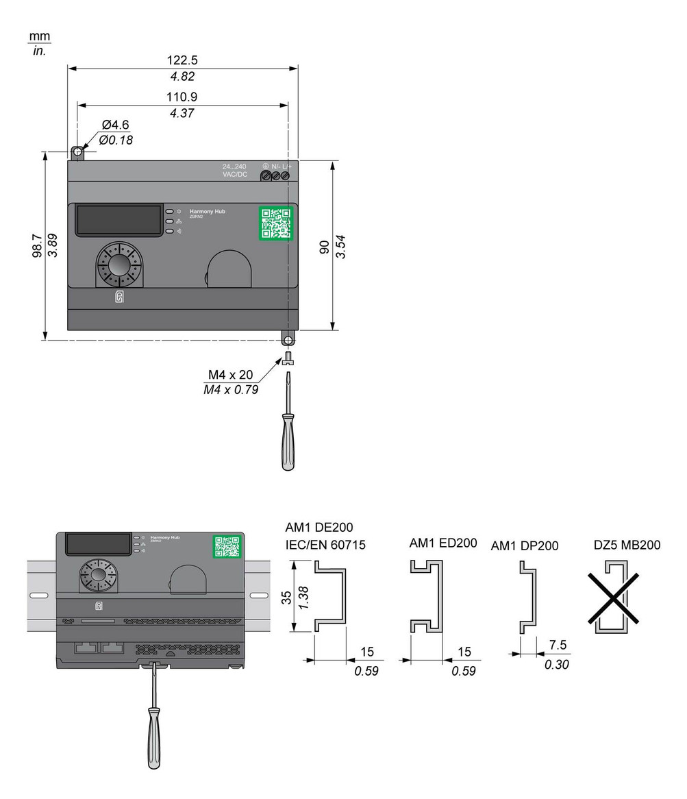 Funkempfänger 2xRJ45 24-240V AC/DC