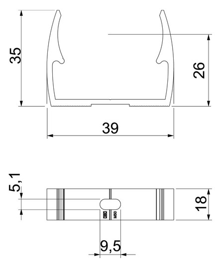OBO ALQ M32 Quick-Schelle M32 Alu 