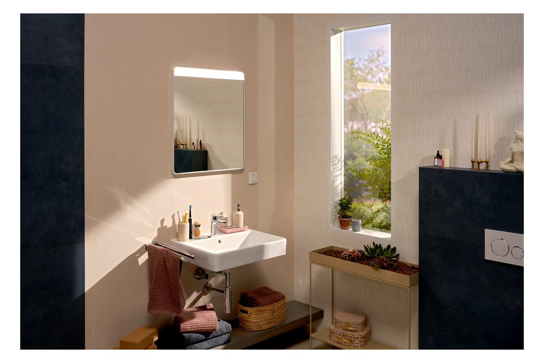 hansgrohe Waschtisch Xanuia Q 600x480mm, mit Hahnloch/Überlauf, weiß