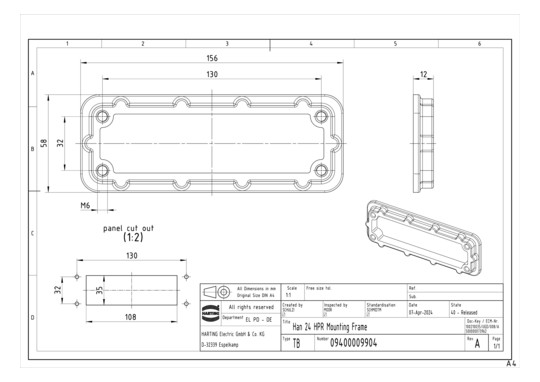 HART Montagerahmen Han 24HPR 09400009904 