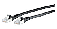 Patchkabel Cat6A 10m sw S/FTP RJ45 AWG26
