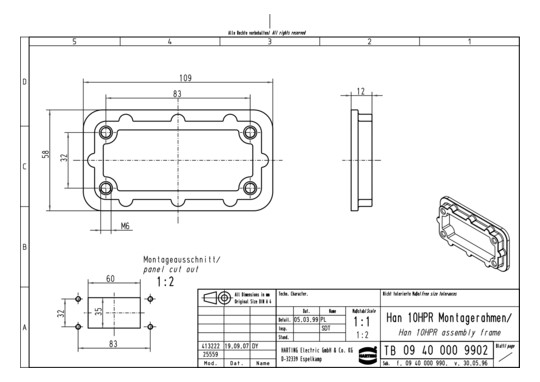 HART Montagerahmen Han 10HPR 09400009902 