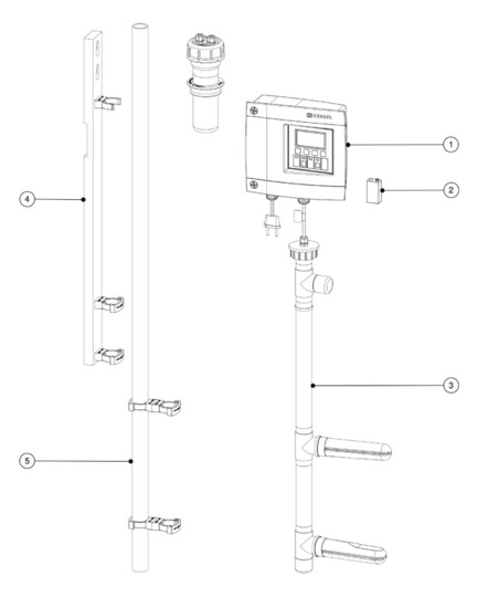 Kessel Schichtdickenmessgerät Sonic Control mit Ultraschallsensor, für Fettabscheider
