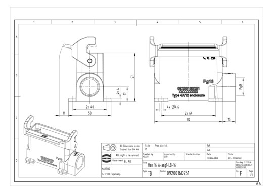 HART Sockelgehäuse           09200160251 