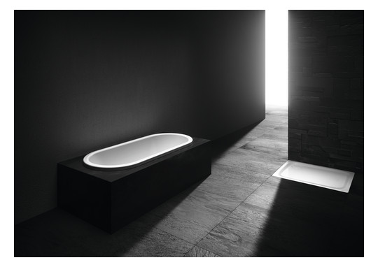 Kaldewei Badewanne CENTRO DUO oval 127 170x75cm, Griffloch, Perl-Effekt, Rutschhemmend, bahamabeige
