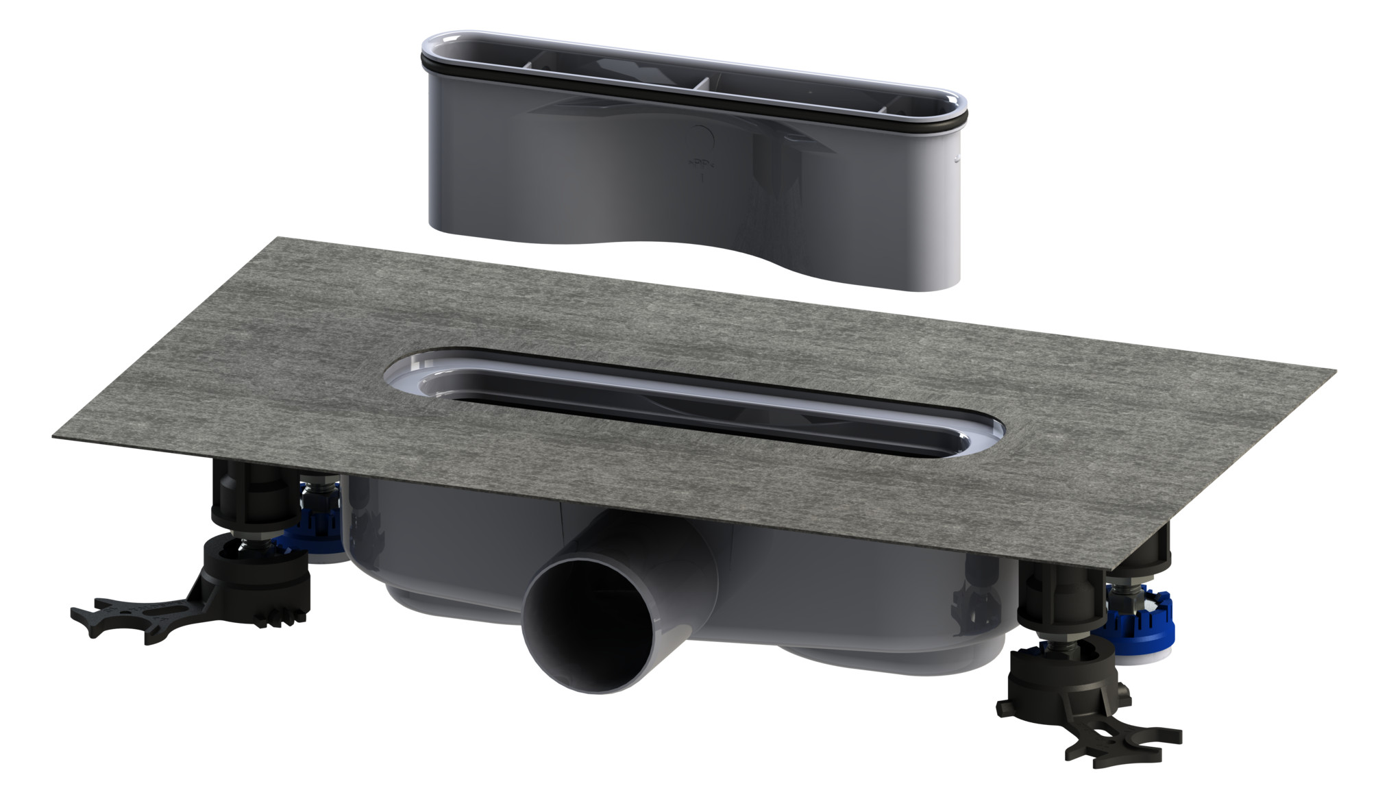 Kaldewei Ablaufgarnitur FlowDrain Mod 4203 horizontal, regular