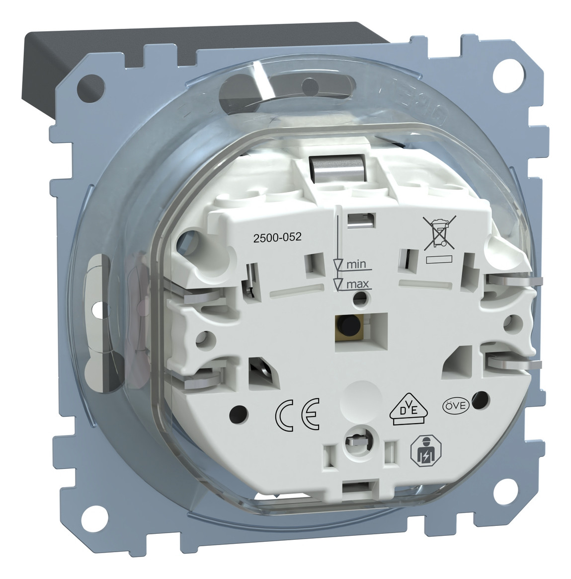 Steckdose 1f anth mt System M UP m.BS Klappd Mit erhöhtem Berührungsschutz