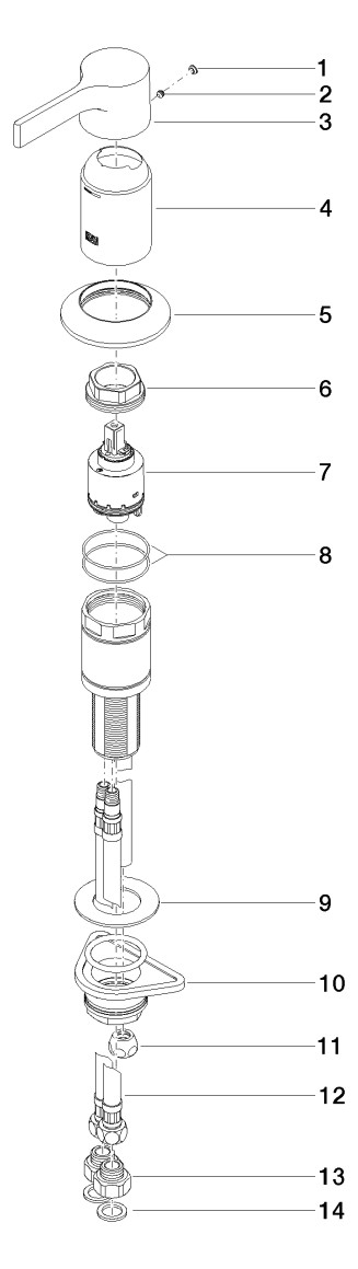 Dornbracht Wannen-Einhandmischer VAIA für Wannenrand-/Fliesenrandmontage, Dark Platinum matt