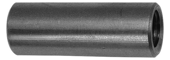 ASW Gewindemuffe M 16 x 40 mm, rund mit durchgehendem Gewinde, Edelstahl 1.4301